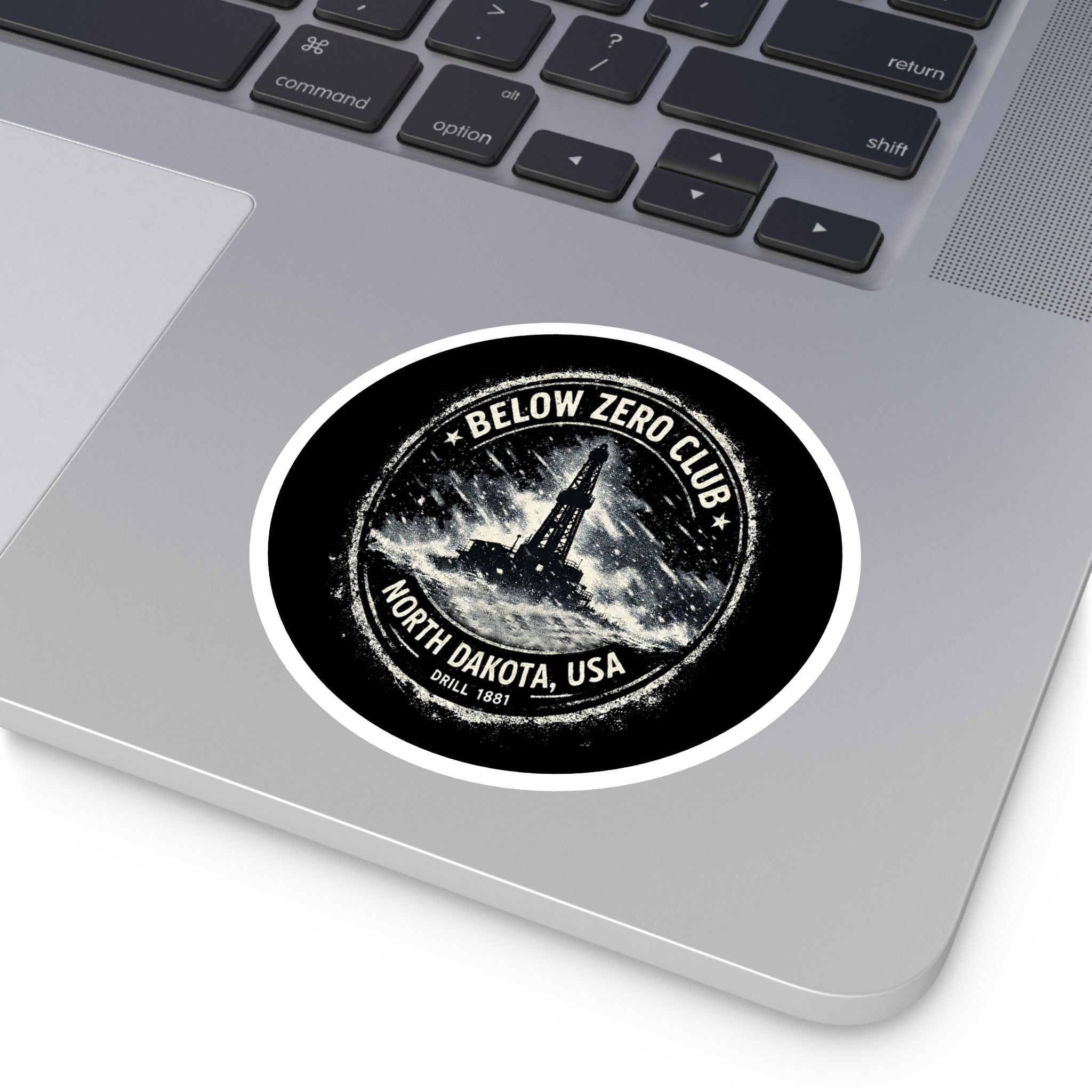 Below Zero Club — Oilfield Hard Hat or Truck Decal