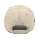 Pump Jack Sketch Distressed Hat Embroidery