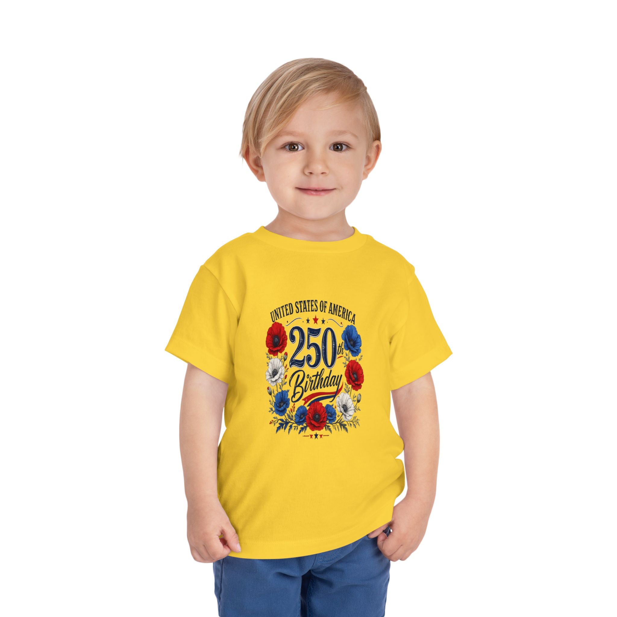 Toddler  250 yr BirthdayTee - Celebrate America's 250th Birthday