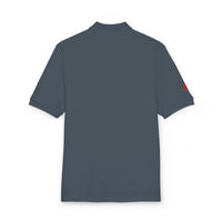 Embroidered Red Drill Logo — Executive Polo