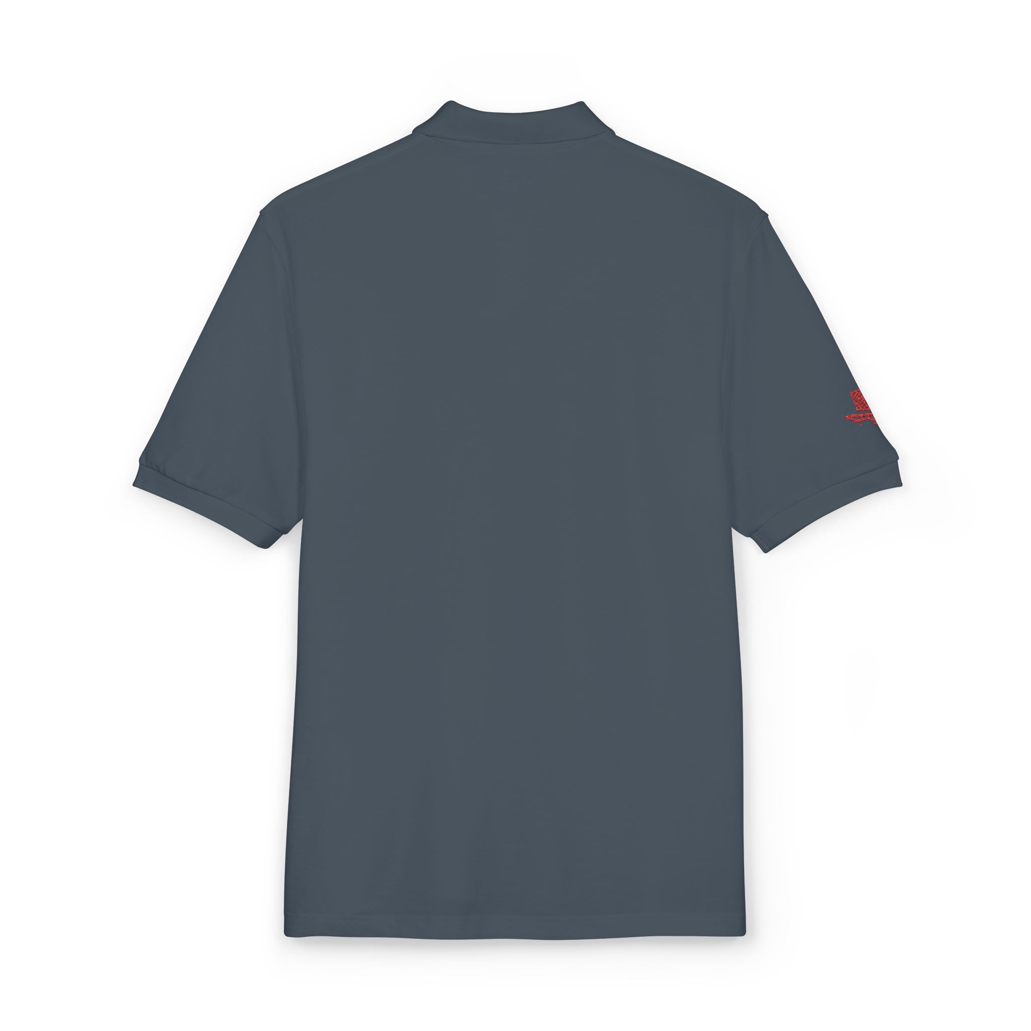 Embroidered Red Drill Logo — Executive Polo