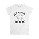 Here For The BOOS - Fall Ladies - SS - Front
