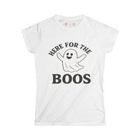 Here For The BOOS - Fall Ladies - SS - Front