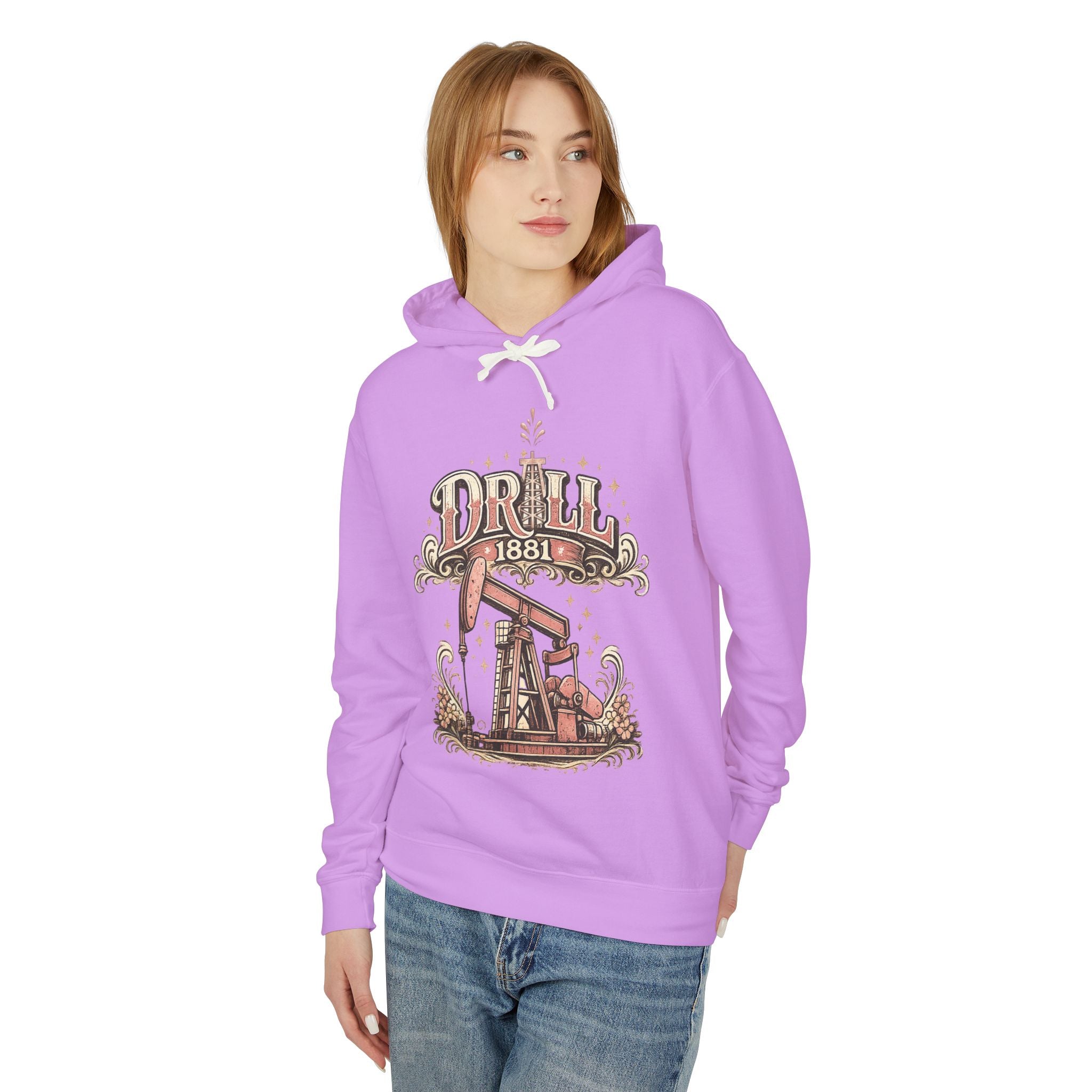 Retro Drill Ladies - Soft Lightweight Hoodie