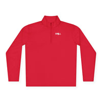 White DRILL Logo - Quarter-Zip Pullover