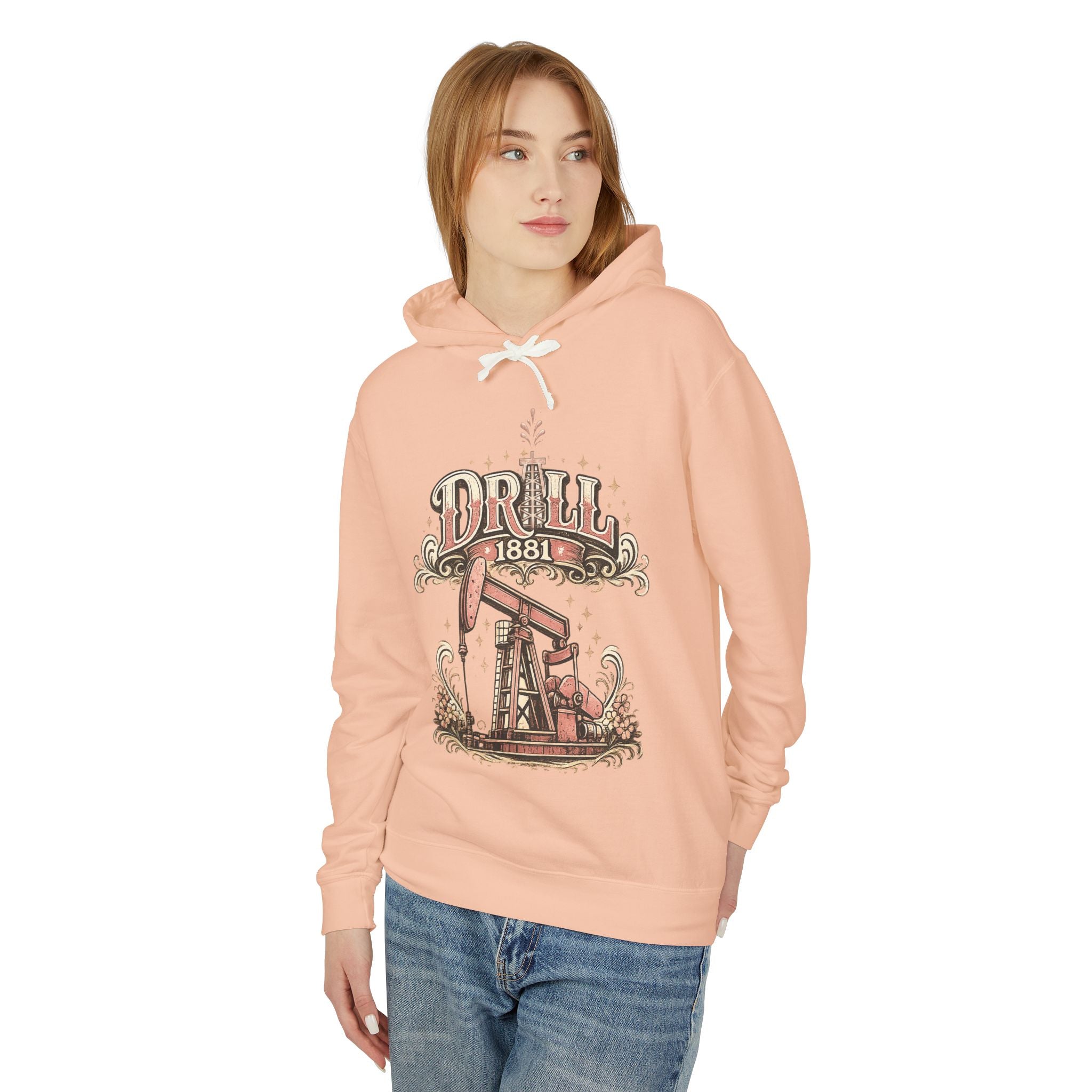 Retro Drill Ladies - Soft Lightweight Hoodie