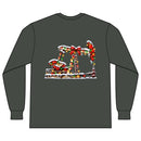 Drill Christmas Pumpjack - LS - Back