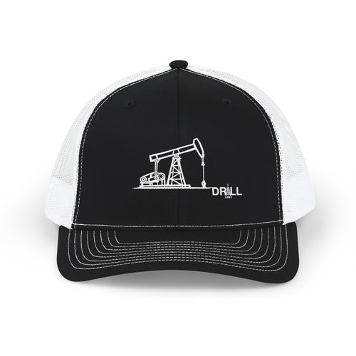 Pump Jack Sketch - Trucker Hat