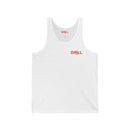 Drill 1881 Unisex Jersey Tank - Small Red Logo