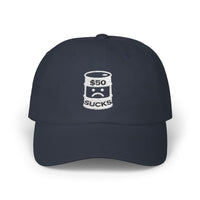 $50 Oil Classic Dad Cap - Vintage Style Adjustable White Hat
