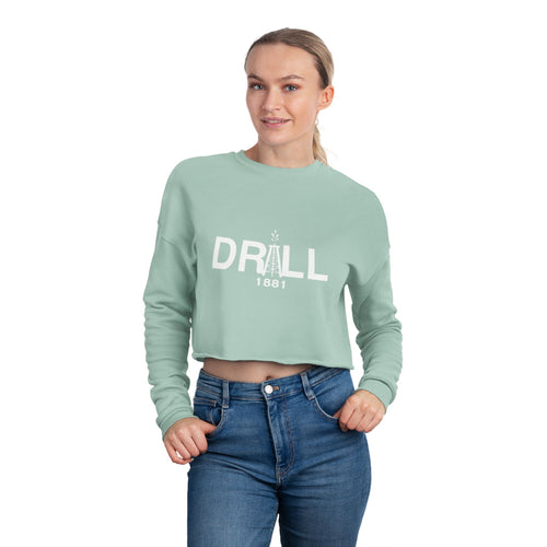 Drill Basic White Logo - Women's Cropped Sweatshirt