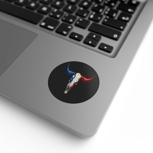 Texas Longhorn - Round Sticker Label Rolls