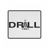 DRILL1881 Industrial Style Desk Mat - Perfect for Home Office, Birthday Gift, Oil & Gas Industry Decor, Workstation Accessory, Desk Organizer