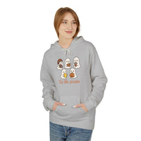 Tis the Season, Cute Ghosts Holiday Hoodie, Cozy Fleece Sweater for Halloween, Fall Festivity Clothing, Unisex Pullover
