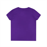 Drill Floral V-Neck T-Shirt for Women