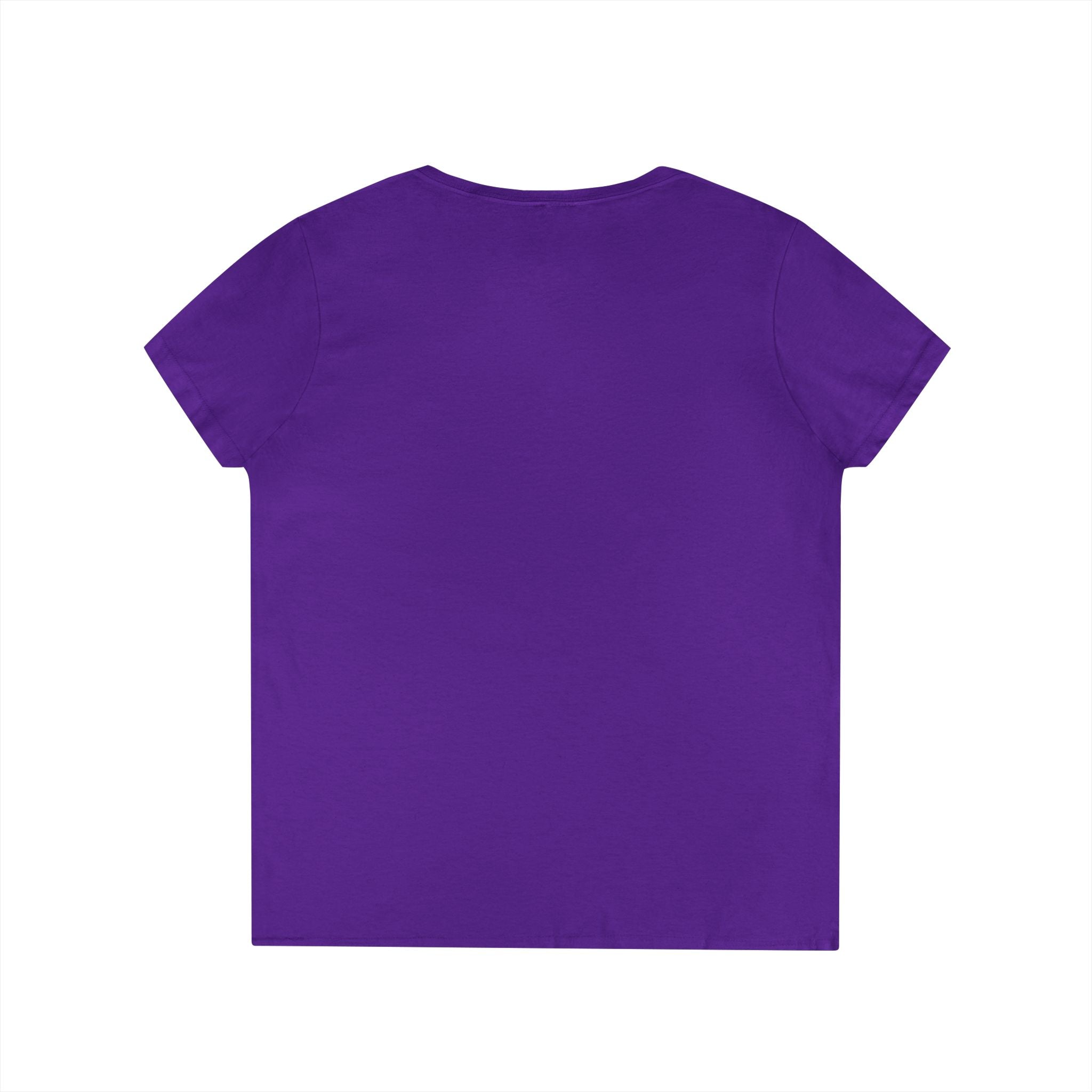 Drill Floral V-Neck T-Shirt for Women