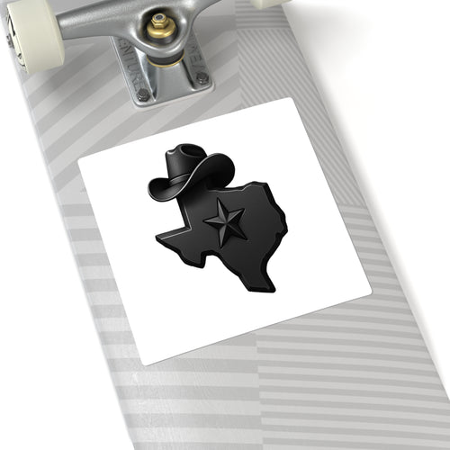 3D Texas - Square Stickers