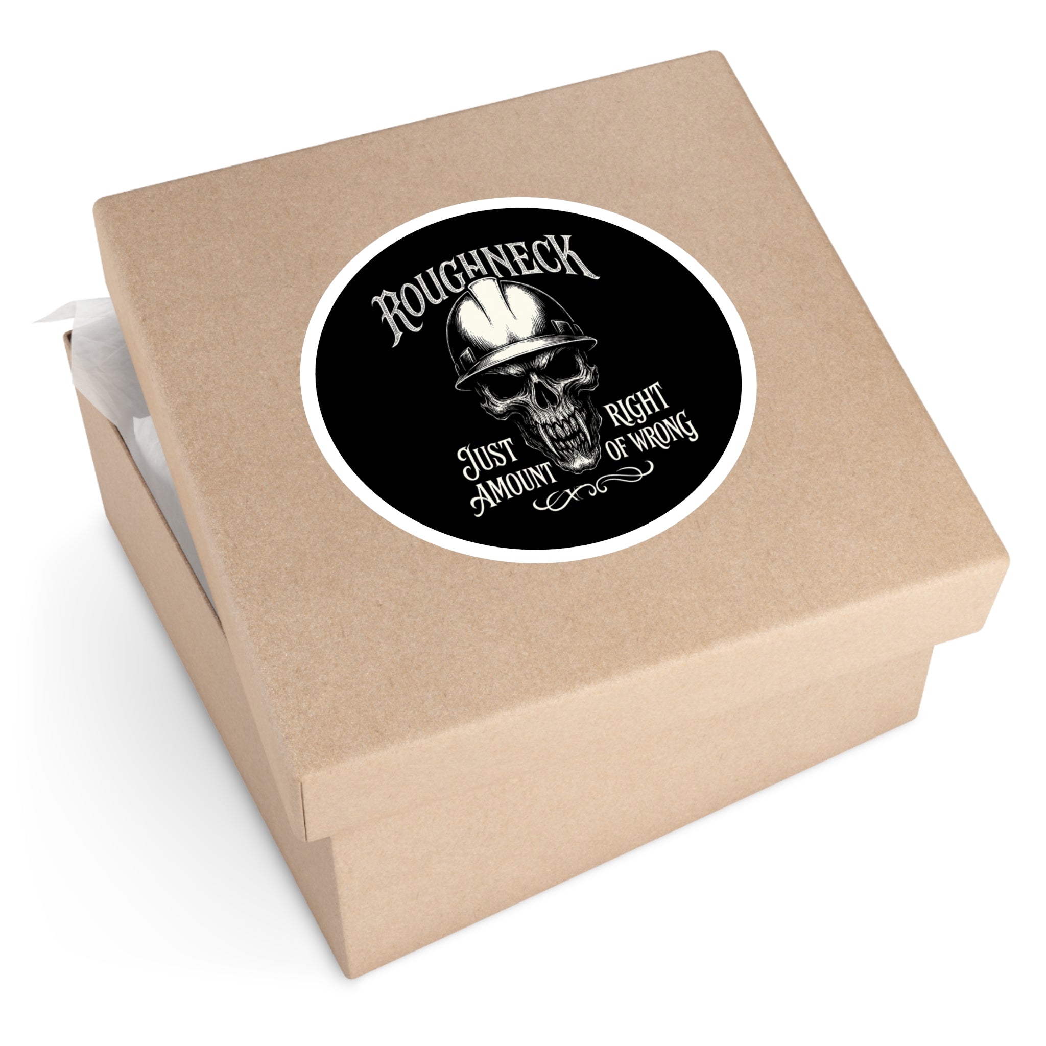 Roughneck — Oilfield Hard Hat or Truck Decal