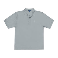 Embroidered White Jack Icon — Executive Polo