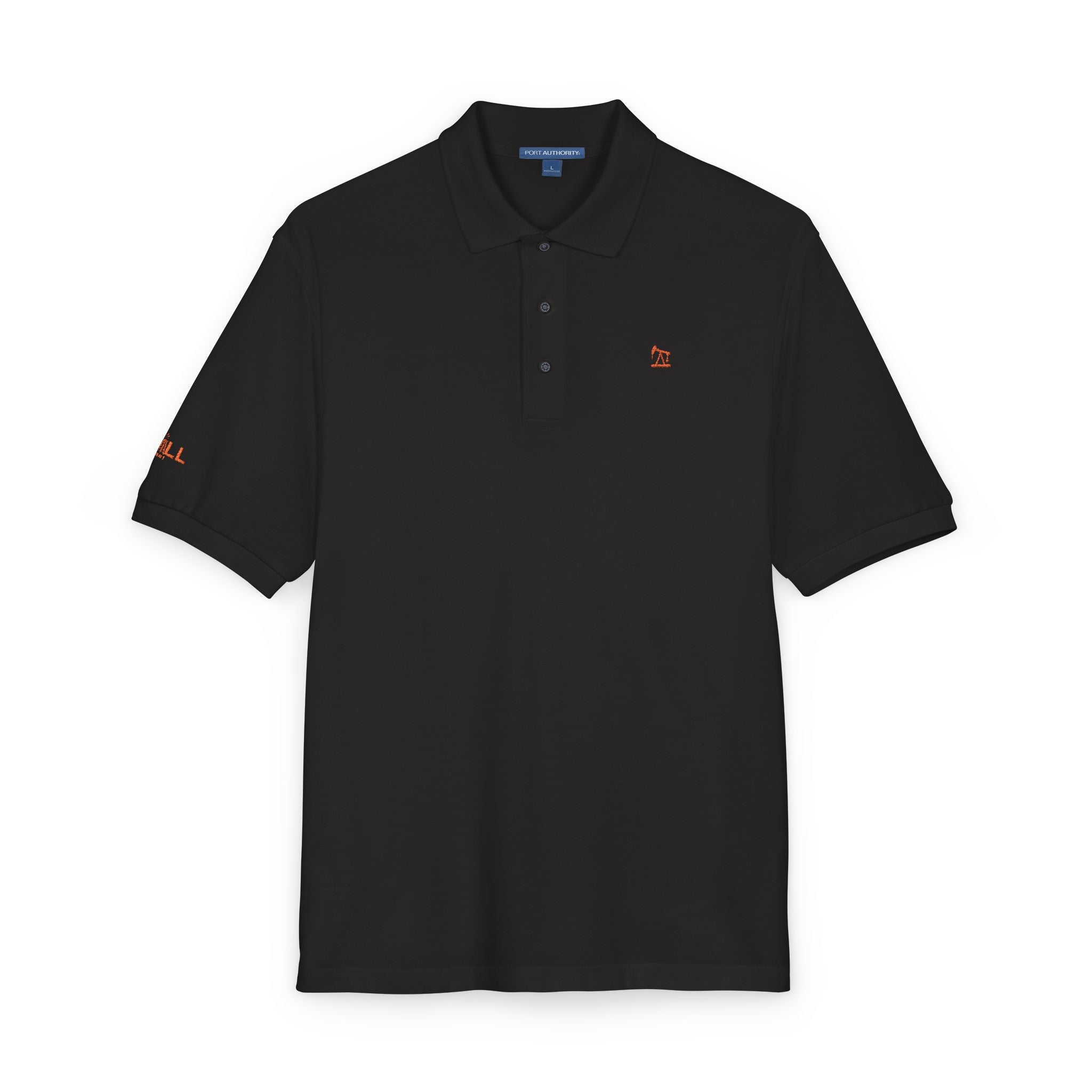 Embroidered Red Jack Icon — Executive Polo
