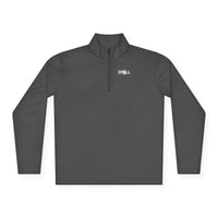 White DRILL Logo - Quarter-Zip Pullover