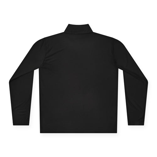 White DRILL Logo - Quarter-Zip Pullover