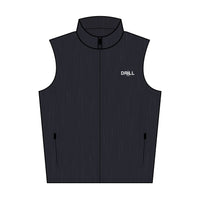 Embroidered White DRILL Logo - Soft Shell Vest Men's Lightweight Workwear