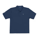 Embroidered White Jack Icon — Executive Polo