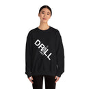 White Drill Logo Angled - Crewneck Sweatshirt