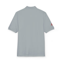 Embroidered Red Drill Logo — Executive Polo