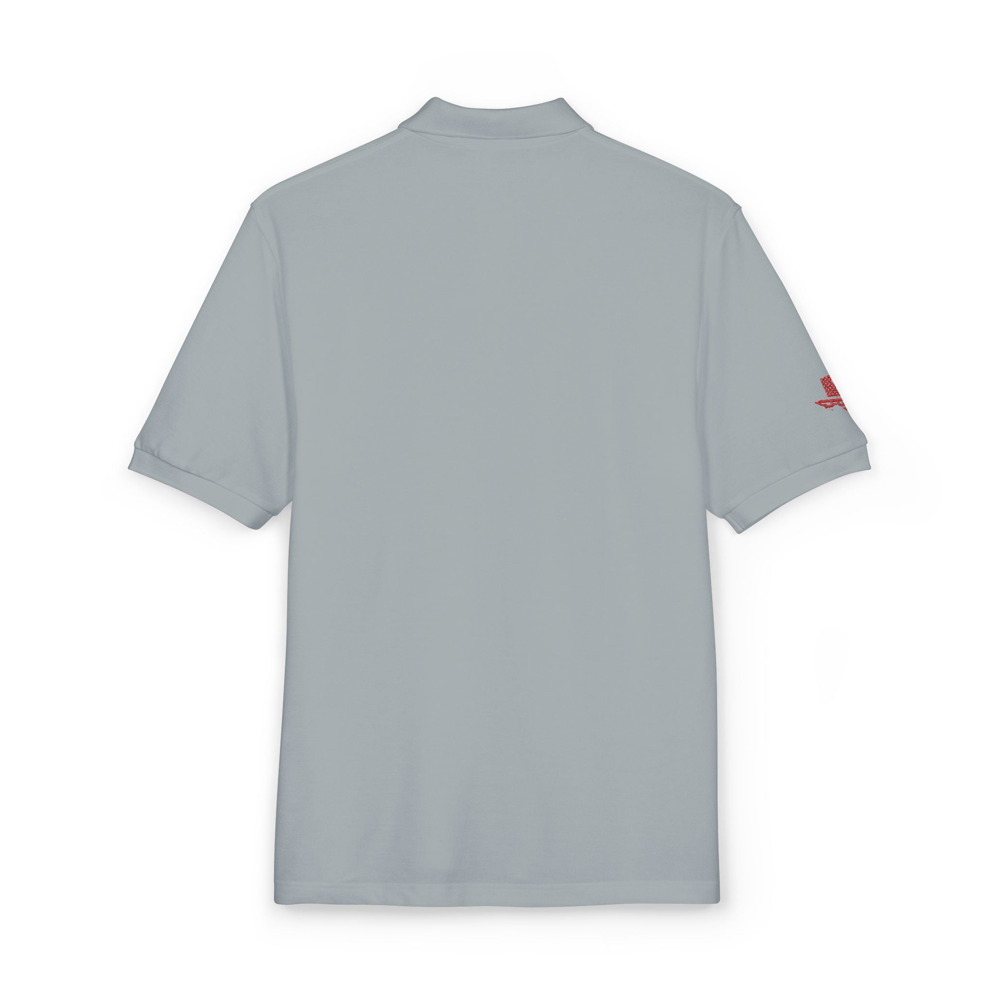 Embroidered Red Drill Logo — Executive Polo