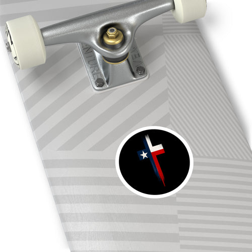 Texas Cross — Oilfield Hard Hat or Truck Decal