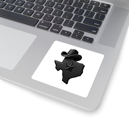 3D Texas - Square Stickers