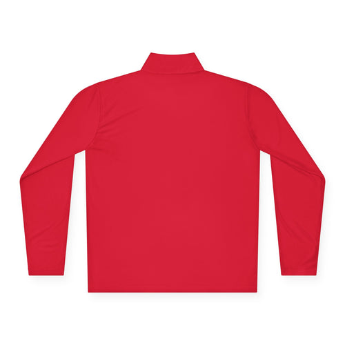 White DRILL Logo - Quarter-Zip Pullover