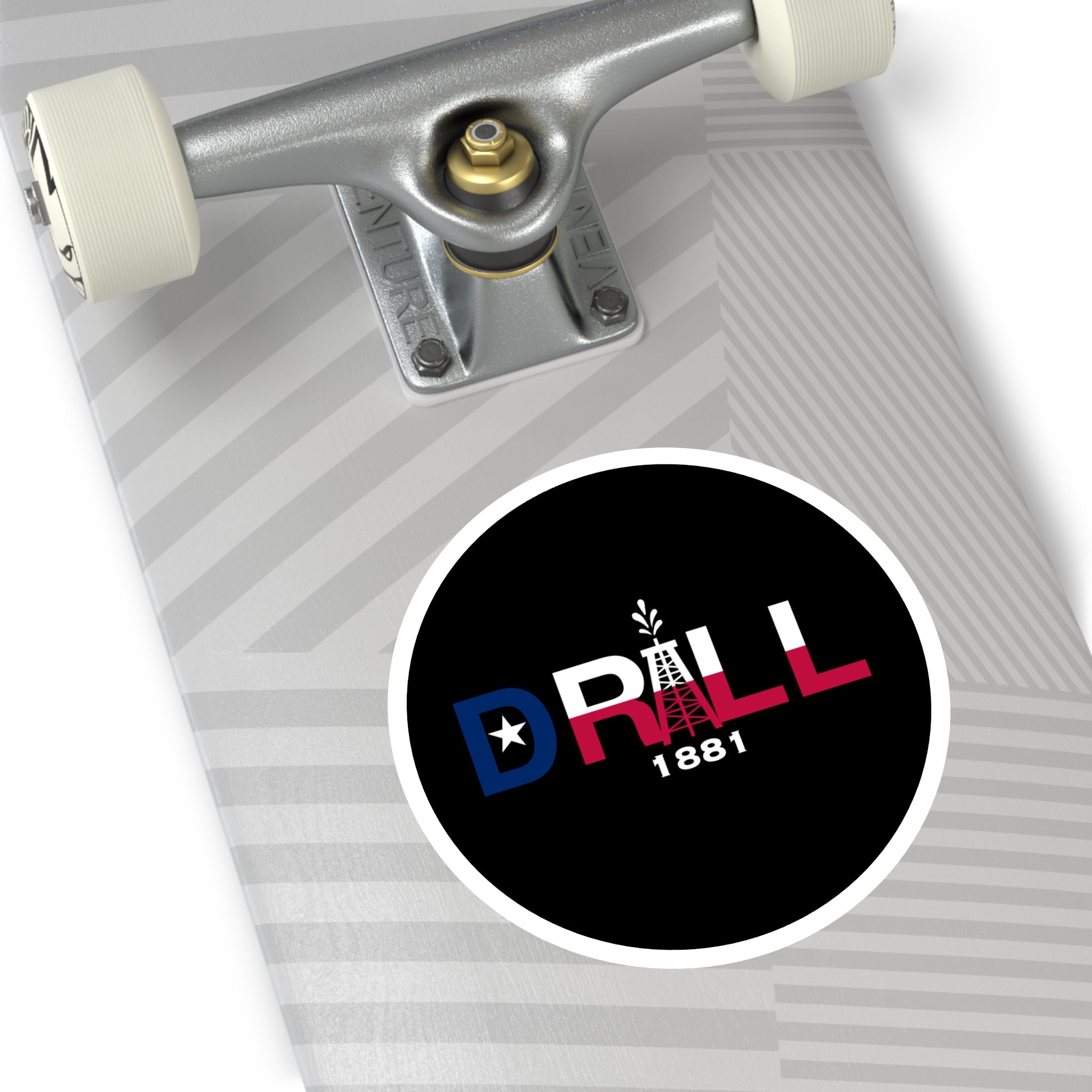 Texas Drill Logo — Oilfield Hard Hat or Truck Decal