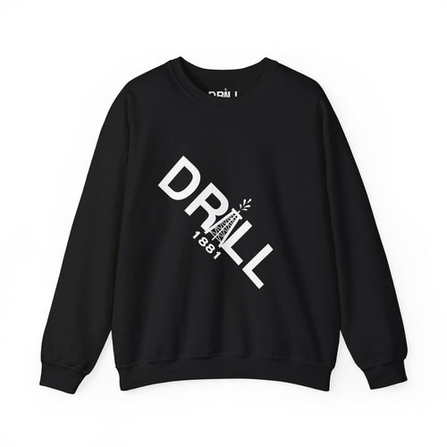 White Drill Logo Angled - Crewneck Sweatshirt