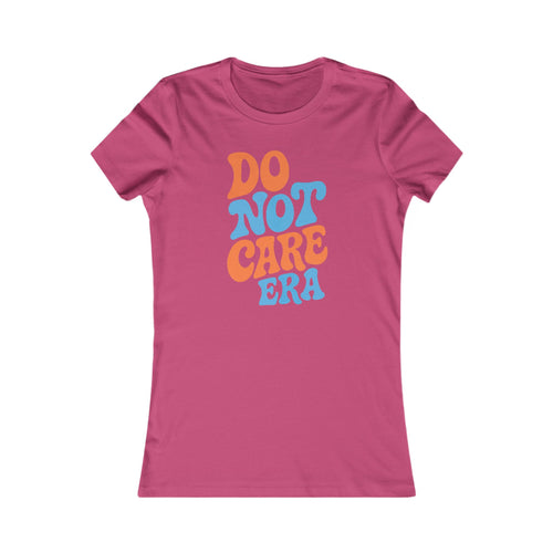 Trendy Women's Tee - 'Do Not Care Era' Vibe, Casual Wear for Everyday Fun, Perfect for Summer Parties, Special Occasions, Gifts