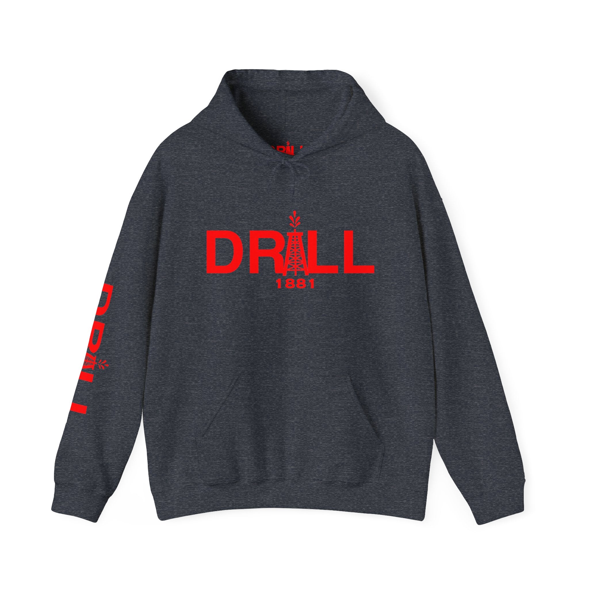 Drill Basic Red Logo - Heavy Blend™ Hoodie