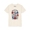 250 Birthday Flower Youth  Kids Tee – United States 1776–2026 Patriotic Design