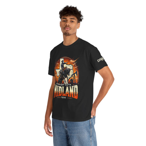 Straight Outta Midland 5 - Black - SS - Front