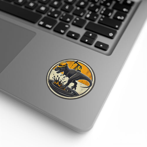 T-Rex Splash - Round Sticker Label Rolls