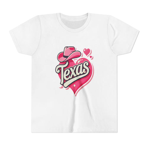 Texas Heart Youth Short Sleeve Tee - Fun & Stylish T-Shirt for Kids