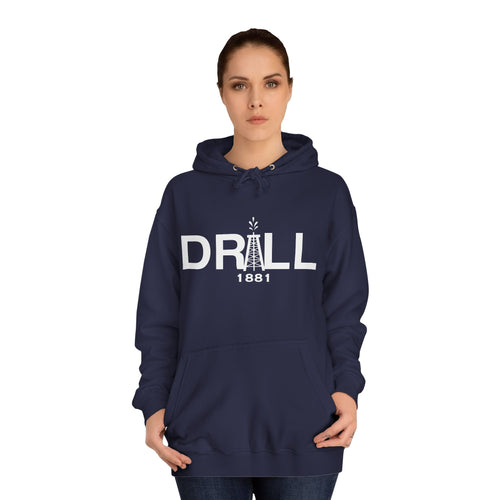 DRILL Premium Hoodie WhiteLogo