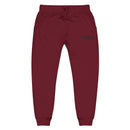 Cozy Embroidered Unisex Fleece Sweatpants for Relaxation, Lounge, Gift, Casual, Home