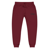 Cozy Embroidered Unisex Fleece Sweatpants for Relaxation, Lounge, Gift, Casual, Home