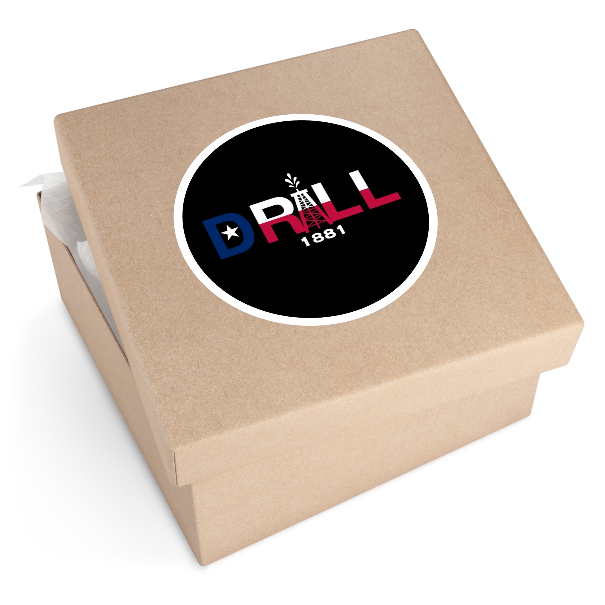 Texas Drill Logo — Oilfield Hard Hat or Truck Decal