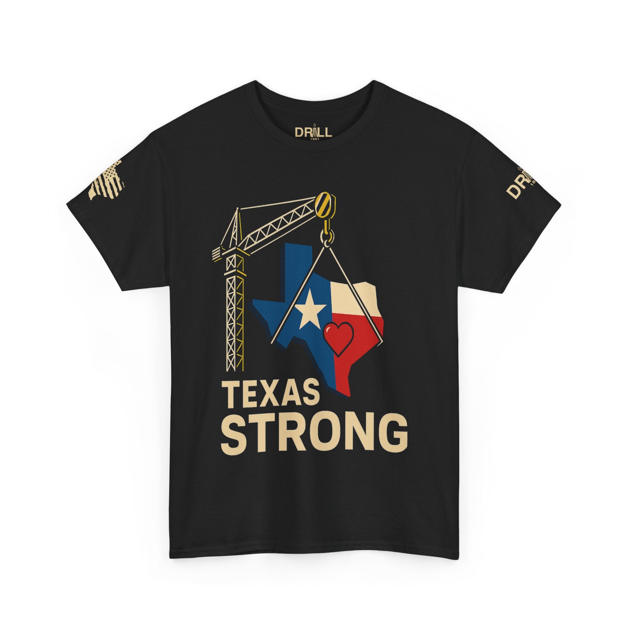 Texas Strong Heart - SS - Front - All Proceeds Donated to Help Flood Victims
