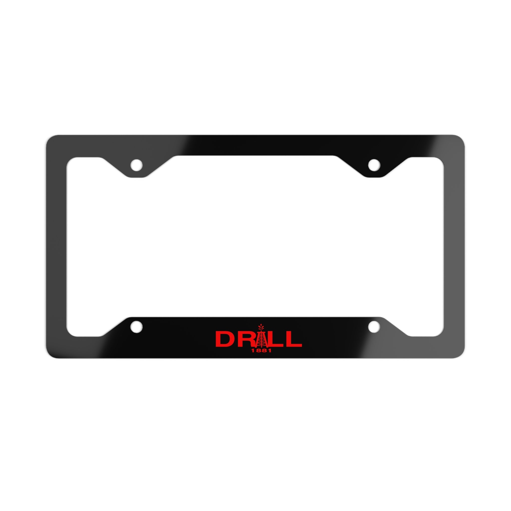Drill Logo - Metal License Plate Frame
