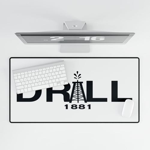 DRILL1881 Industrial Style Desk Mat - Perfect for Home Office, Birthday Gift, Oil & Gas Industry Decor, Workstation Accessory, Desk Organizer