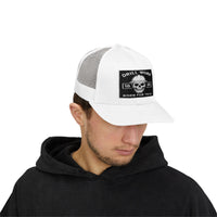 Skull Drill Work Snapback Trucker Cap